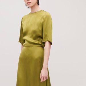 NWT COS size 2 silk, backless dress